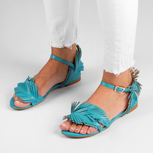Turquoise sandals