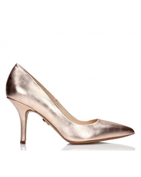 Gold coloured heels