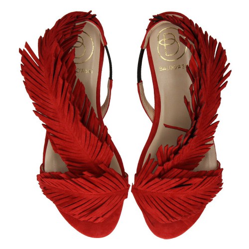 Sandały czerwone