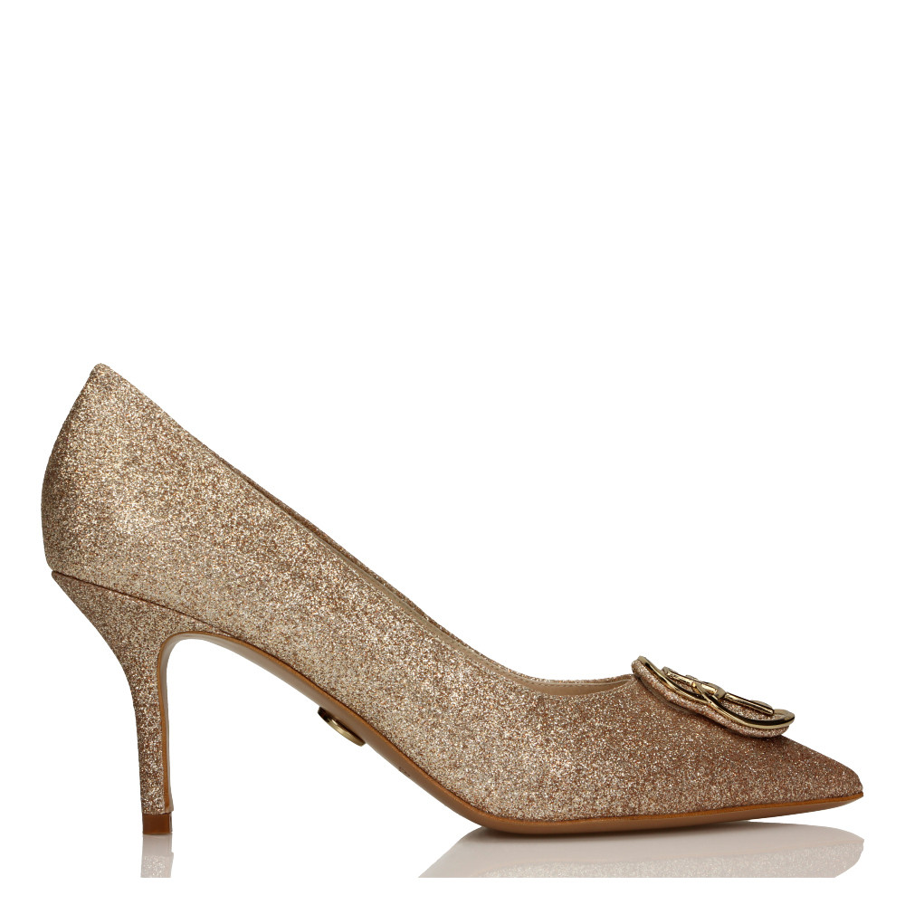 gold heels under 50