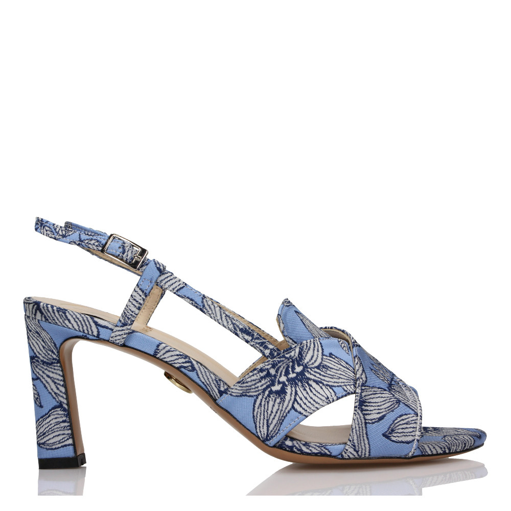navy blue and cream sandals